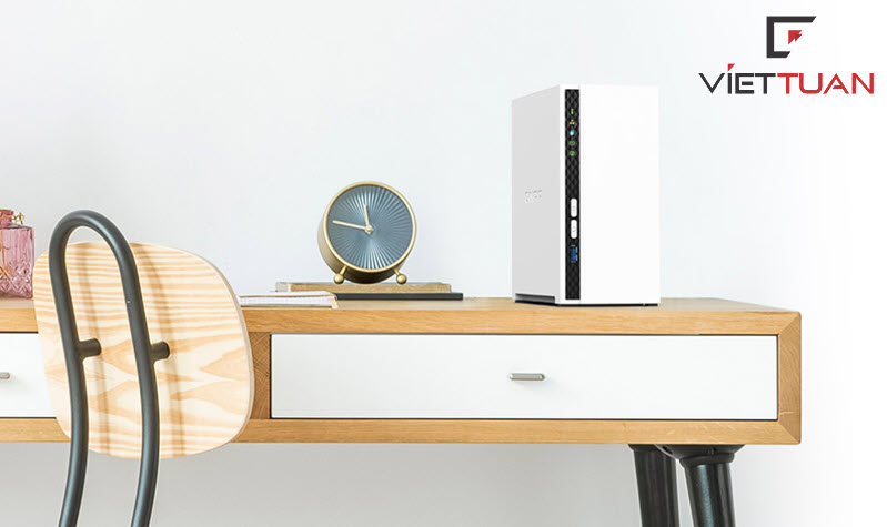 QNAP TS-233 với thiết kế nhỏ gọn, tinh tế.